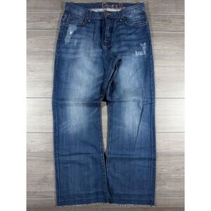 Chip & Pepper Big Pickle Blue Wash Distressed Denim Jeans Size 32